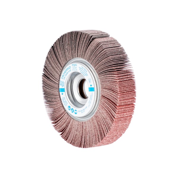 Pferd 6" x 1" Unmounted Flap Wheel - 1" A.H. - Aluminum Oxide - 80 Grit 45603 - main